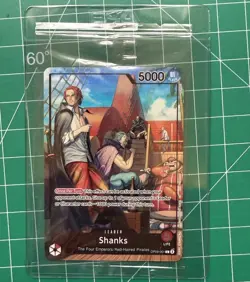 One Piece Shanks PSA Promo Card Exclusive OP09-001 Sealed - Image 2
