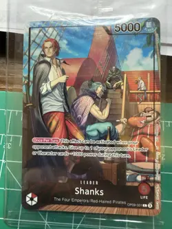 One Piece Shanks PSA Promo Card Exclusive OP09-001 Sealed - Image 3