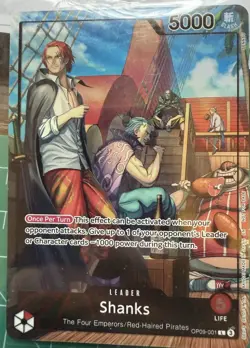 One Piece Shanks PSA Promo Card Exclusive OP09-001 Sealed - Image 4