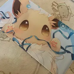 Eevee Rubber Playmat Gaming Mat Tcg Card Game Play Pokemon Cards Cute Kawaii - Image 1