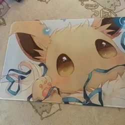 Eevee Rubber Playmat Gaming Mat Tcg Card Game Play Pokemon Cards Cute Kawaii - Image 2