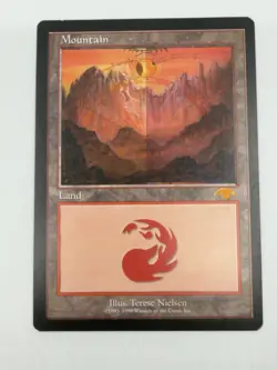MTG Guru Land GURU MOUNTAIN VG / RARE -MANA MANSION - Image 1