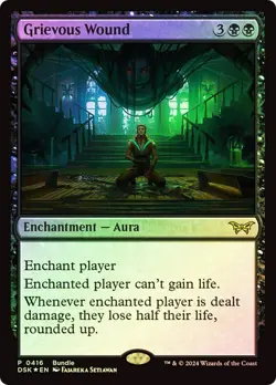 Magic The Gathering MTG GRIEVOUS WOUND FOIL Duskmourn: House of Horror Promos NM - Image 1