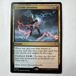 GALVANIC ITERATION mtg NM-M Commander Outlaws of Thunder Junction Rare - Image 1