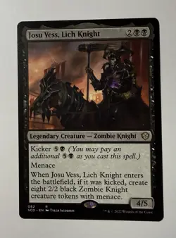 Josu Vess, Lich Knight #82 (NM) (Non-Foil) (R) (SDC) Magic MTG - Image 1