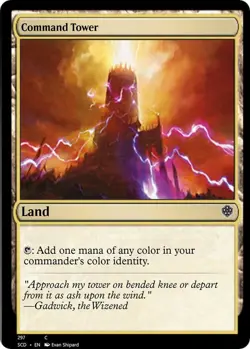 Command Tower NM #297 Starter Commander Decks MTG - Image 1