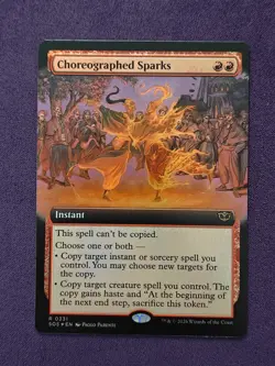 Choreographed Sparks - Foil - Extended Art - Secrets of Strixhaven - NM- 331 MTG - Image 1