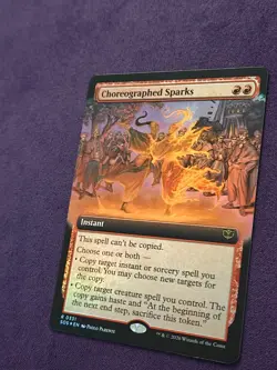 Choreographed Sparks - Foil - Extended Art - Secrets of Strixhaven - NM- 331 MTG - Image 2