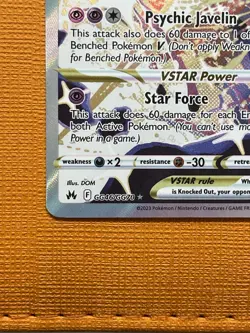 Pokemon Deoxys VSTAR TCG Crown Zenith Galarian Gallery Ultra Rare Card GG46/GG70 - Image 3