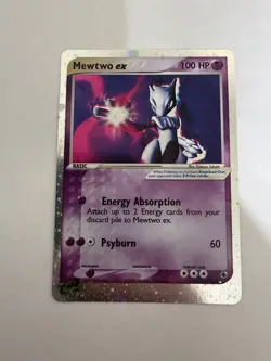 Mewtwo ex Ruby/Saphire Holofoil Ultra Rare Pokemon Card Near Mint Ungraded - Image 2