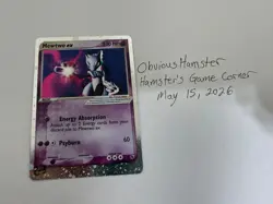 Mewtwo ex Ruby/Saphire Holofoil Ultra Rare Pokemon Card Near Mint Ungraded - Image 3