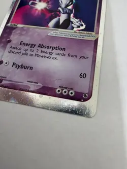 Mewtwo ex Ruby/Saphire Holofoil Ultra Rare Pokemon Card Near Mint Ungraded - Image 5