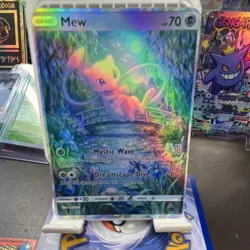 Pokemon Mew Holo Card 70 HP Psychic Basic English sowsow Illustrator - Image 1
