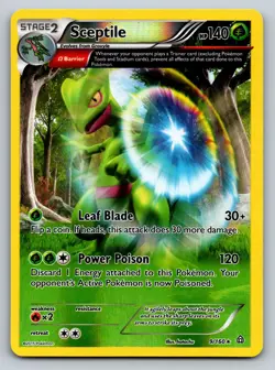 Sceptile 9/160 Holo Rare Primal Clash Pokemon Reverse Holo - Image 1