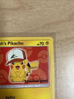 Pokemon TCG Ash's Pikachu SM109 Promo Card NM - Image 3