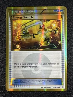 Pokemon Energy Switch Secret Rare Holofoil 109/108 Roaring Skies - Image 1