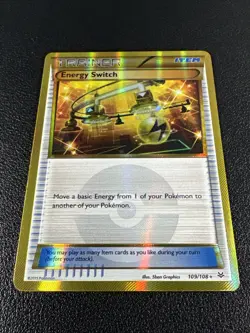 Pokemon Energy Switch Secret Rare Holofoil 109/108 Roaring Skies - Image 2