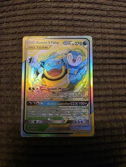 Pokemon TCG Blastoise & Piplup GX Tag Team Cosmic Eclipse - Image 1