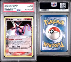 Pokemon Mewtwo EX Holo Delta Species PSA 8 12/113 📈📈📈 rare NEW CERT - Image 3