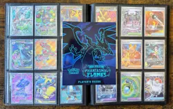 Pokemon Phantasmal Flames Near Complete Master Set 220/222 w Promos Binder NM - Image 1