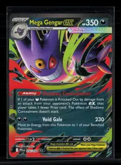 Pokemon 2025 Mega Evolution – Phantasmal Flames Mega Gengar EX RR #56/94 - Image 1