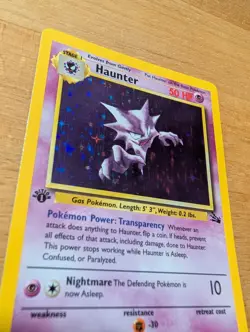 Pokemon TCG Haunter Fossil Holo Rare 1st Edition 6/62 Stage 1 50 HP English - Image 4