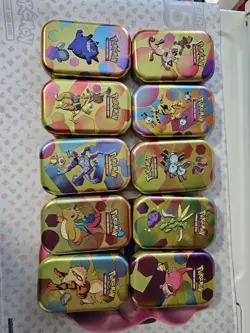 Pokemon TCG Pokemon 151 All 10 EMPTY Mini Tins - Image 1