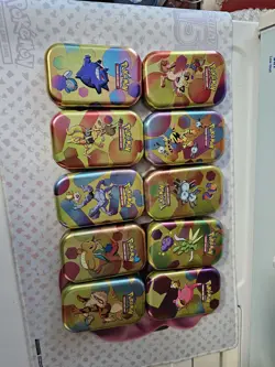 Pokemon TCG Pokemon 151 All 10 EMPTY Mini Tins - Image 2