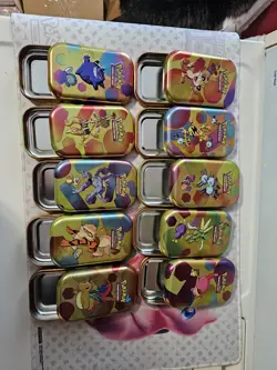 Pokemon TCG Pokemon 151 All 10 EMPTY Mini Tins - Image 3