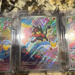 Pokemon TCG - Rowlet, Litten, Popplio MEP 043, 044, 045 First Partner Promo - NM - Image 3