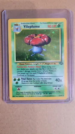 Pokemon TCG Vileplume Jungle 15/64 Holo Unlimited Holo Rare - Image 1