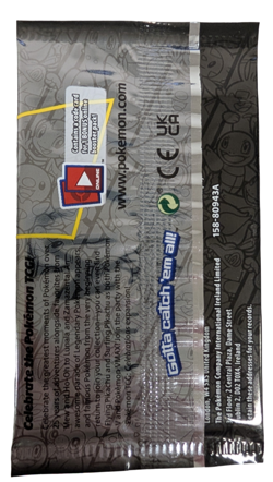 Pokemon TCG Celebrations Booster Pack Sealed Unweighed 25th Anniversary Logo ENG - Image 2