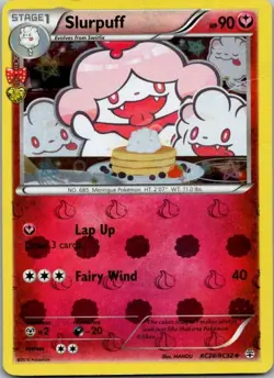 Pokemon TCG Slurpuff Uncommon Holo Radiant Collection RC20/RC32 Damaged - Image 1