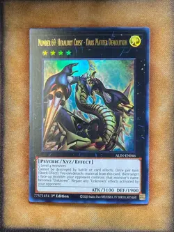 Yugioh Number 69: Heraldry Crest - Dark Matter Demolition ALIN-EN046 Ultra NM - Image 1