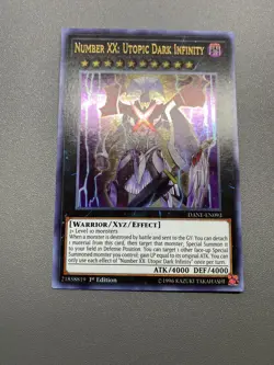 Yu-Gi-Oh! Number XX: Utopic Dark Infinity Ultra Rare 1st Edition DANE-EN093 MP - Image 1