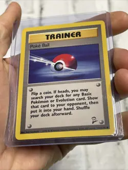 Pokemon BASE SET 2 Card 121/130 Trainer PokeBall Nintendo NM Vintage Vtg TCG - Image 2