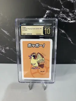 2019 Pokemon Japanese PIDGEY Old Maid Playing Cards CGC 10 PRISTINE - Image 1