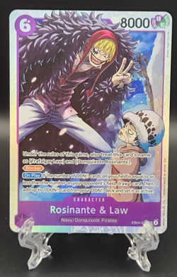 Rosinante & Law EB04-038 SR Foil One Piece The Azure Sea's Seven OP TCG NM - Image 1