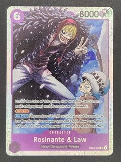 Rosinante & Law EB04-038 SR Foil One Piece The Azure Sea's Seven OP TCG NM - Image 2