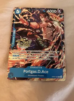 Portgas.D.Ace Promo - OP07-053 Alternate Art 3rd Anniversary Stamped - One Piece - Image 2