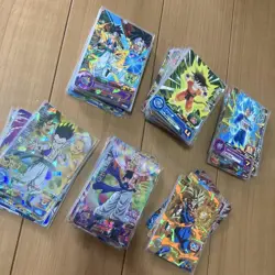 Super Dragon Ball Heroes Trading Card Set Saiyan Characters Protector Sheets - Image 1