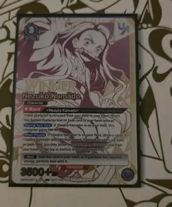 Union Arena TCG Demon Slayer Nezuko Rare Battle WINNER UEPR/KMY-3-021 Eng - Image 1