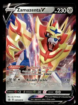 Pokemon TCG SWSH: Sword & Shield Promo Cards #SWSH019 Zamazenta V NM - Image 1