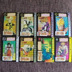 Dragon Ball Z Carddass Card Set 8 Pieces Used Collectible - Image 1