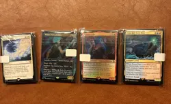 4 Stacks Of All Rare Magic The Gathering Cards (over 100 Rares) - Image 1
