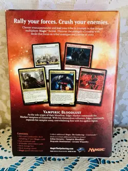 2017 Magic The Gathering Commander Edgar Markov Vampiric Bloodlust 100 Card Deck - Image 2