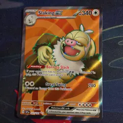 Slaking EX Full Art Holo Card 227/191 Surging Sparks Ultra Rare Pokemon TCG - Image 1