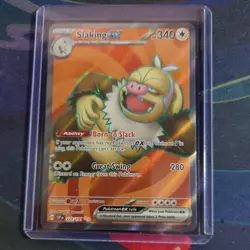 Slaking EX Full Art Holo Card 227/191 Surging Sparks Ultra Rare Pokemon TCG - Image 3