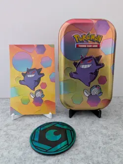 EMPTY Gengar - Pokemon Scarlet Violet 151 Mini Tin With Art Card+Energy Token - Image 1
