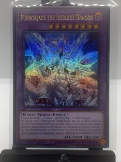 Mirrorjade the Iceblade Dragon BLTR-EN114 1st Edition Gem Mint Beautiful Card - Image 1